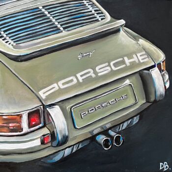 Peinture intitulée "Porsche" par Daria Odiiak, Œuvre d'art originale, Acrylique