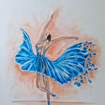 Рисунок под названием "Inspiration. Baller…" - Darya Moisseyeva, Подлинное произведение искусства, Акварель