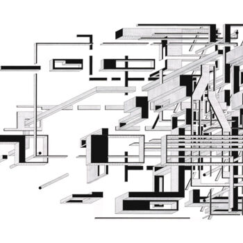 Dessin intitulée "Chimney" par David Boyd, Œuvre d'art originale, Encre