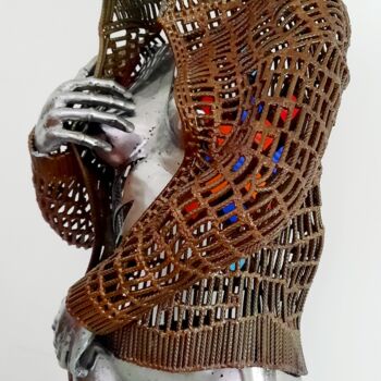 Rzeźba zatytułowany „Artlequeen” autorstwa David Fabié, Oryginalna praca, Metale