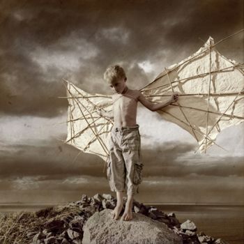 Photography titled "Daidalos First Try…" by David Heger, Original Artwork, Manipulated Photography
