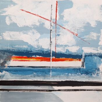 Painting titled "voiles" by Véronique Knusmann David, Original Artwork, Acrylic