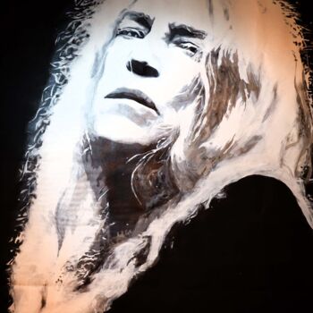 Peinture intitulée "Patti Smith" par David Maars, Œuvre d'art originale, Acrylique