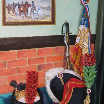 Painting titled "NAPOLEONIC CORNER" by David Sankey, Original Artwork, Oil