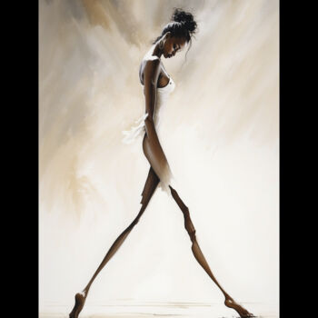Arte digital titulada "Woman marching" por Davide Poggio, Obra de arte original, Imagen generada por IA Montado en Otro pane…
