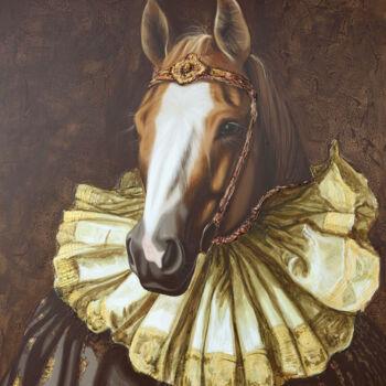 Peinture intitulée "Equine Fashion I" par Carlos Gamez De Francisco, Œuvre d'art originale, Acrylique