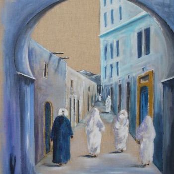 Pittura intitolato "Promenade (d'après…" da Jean-Marie Delmann, Opera d'arte originale