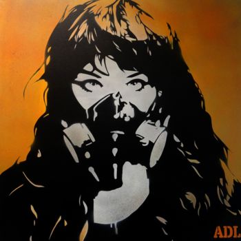 Картина под названием "MANIF toxic" - Adl, Подлинное произведение искусства, Рисунок распылителем краски