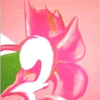 Painting titled "Orchid 01" by Delphine Bernard, Original Artwork