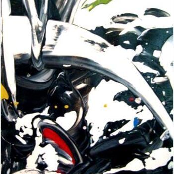 Painting titled "Urban 04" by Delphine Bernard, Original Artwork