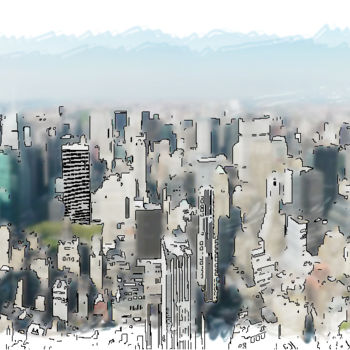 Digital Arts titled "Manhattan New-York…" by Jamy Delpias, Original Artwork