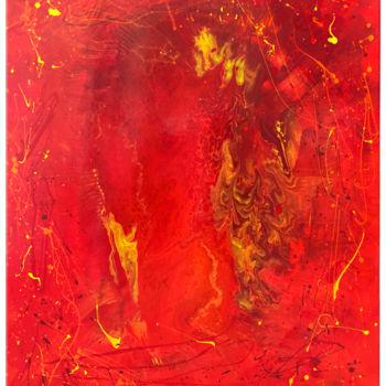 제목이 "SWEET FIRE"인 미술작품 Denis Chich로, 원작, 아크릴 나무 들것 프레임에 장착됨