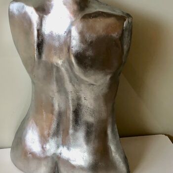 Sculpture titled "Joli dos nu féminin" by Denis Thebaudeau, Original Artwork, Aluminium