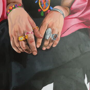 Malarstwo zatytułowany „"hands VI"” autorstwa Depict Sofia, Oryginalna praca, Akryl