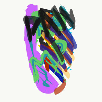「An abstract boy in…」というタイトルのデジタルアーツ Weirdo Apacheによって, オリジナルのアートワーク, デジタル絵画