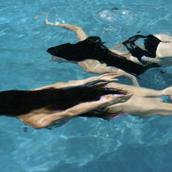 Photography titled "Swimming Beauties" by Derf Nick, Original Artwork, Digital Photography