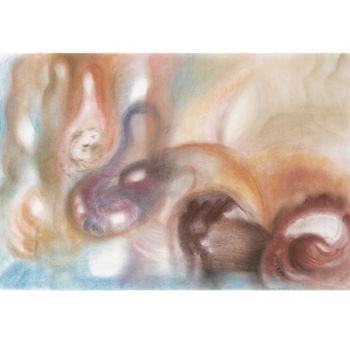 Malerei mit dem Titel "Muschelwesen, Sardi…" von Franziska Van Der Geest, Original-Kunstwerk
