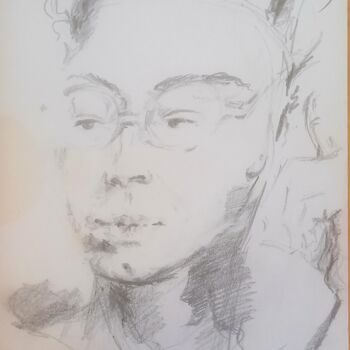 Desenho intitulada "Marie-Jo, 12 novemb…" por Diane Medus, Obras de arte originais, Lápis