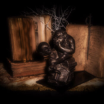 Photography titled "La vanité assise" by Didier Bloch, Original Artwork, Manipulated Photography