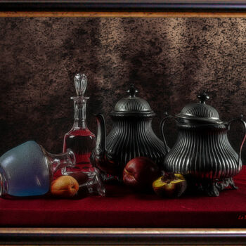 Digital Arts titled "Nature morte à la c…" by Didier Bloch, Original Artwork, Digital Painting