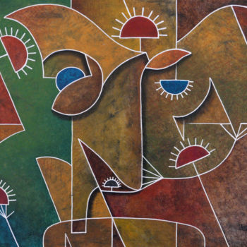 Pintura intitulada "Grande Figure" por Didier Dubuis, Obras de arte originais, Acrílico