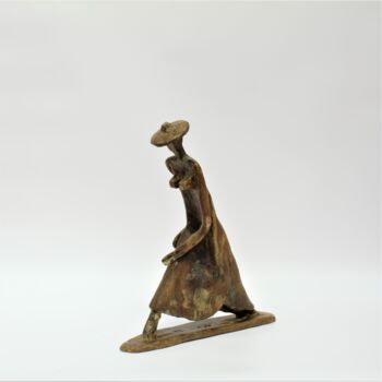 Escultura titulada "La femme qui marche…" por Didier Fournier, Obra de arte original, Bronce
