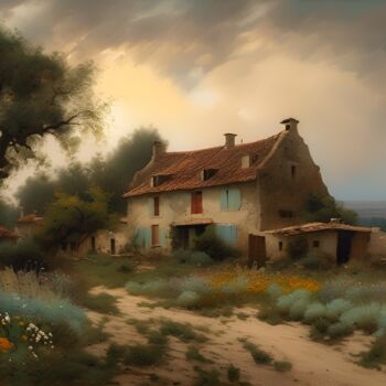 Digital Arts titled "Une Vie Provençale" by Didier Pistol, Original Artwork, AI generated image