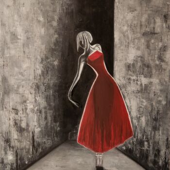 Peinture intitulée "Dark dancer" par Dilemma, Œuvre d'art originale, Huile