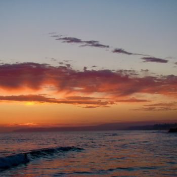 「San Clemente Sunset」というタイトルの写真撮影 Dilian Dealによって, オリジナルのアートワーク, デジタル