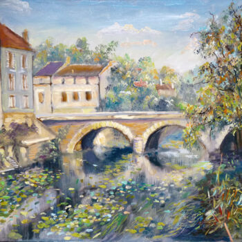 Painting titled "l-eau-fleurit.jpg" by Dimitri Sinyavsky, Original Artwork