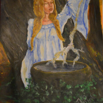 Painting titled "Divination" by Diviciac, Original Artwork, Acrylic