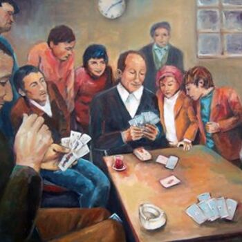 Malerei mit dem Titel "Hilekar-Cheater" von Diler Yavaş, Original-Kunstwerk