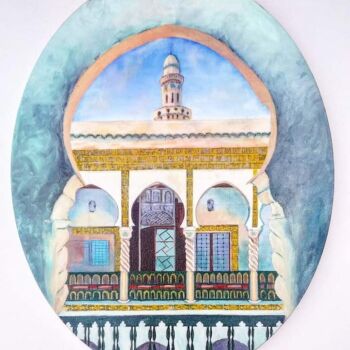 제목이 "Dar Aziza and Minar…"인 미술작품 Djamel Eddine Mebrek로, 원작, 기름
