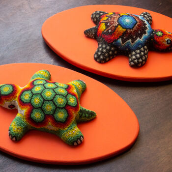 Escultura titulada "Good luck turtles" por Dmitrii Kastalskii, Obra de arte original, Mosaico