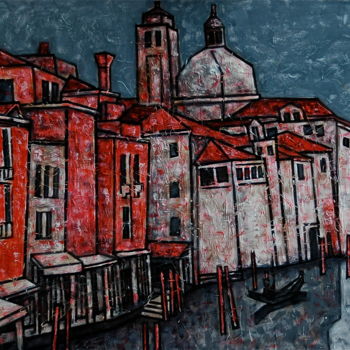 Malerei mit dem Titel "Venise / венеция /…" von Dmitriy Trubin, Original-Kunstwerk