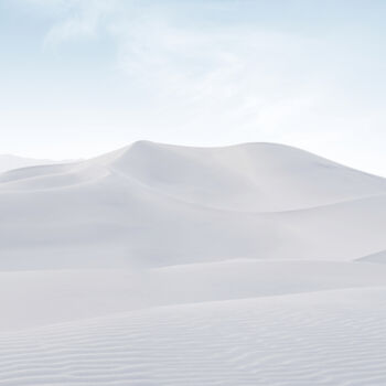 Fotografie getiteld "View of white sand…" door Dmitry Ersler, Origineel Kunstwerk, Digitale fotografie