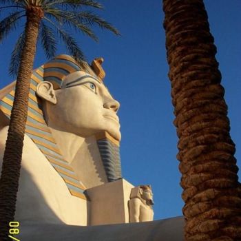 Photography titled "Sphinx at Luxor, La…" by Dmorco, Original Artwork