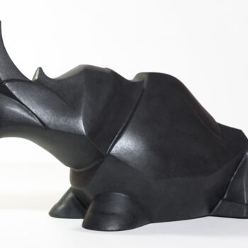Sculpture intitulée "Rhinus" par Giancarlo Dolce, Œuvre d'art originale, Pierre