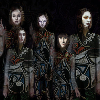 Arts numériques intitulée "Les femmes guerrièr…" par Dodi Ballada, Œuvre d'art originale