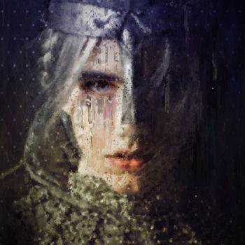 Digital Arts titled "Armure digital pain…" by Dodi Ballada, Original Artwork, Digital Painting