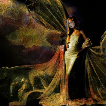 Arte digital titulada "Papillon de nuit" por Dodi Ballada, Obra de arte original, Pintura Digital
