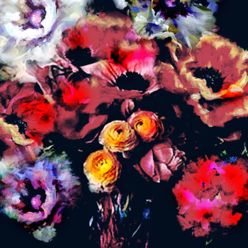 Arte digital titulada "a touch of spring" por Dodi Ballada, Obra de arte original, Pintura Digital