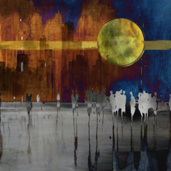 Arts numériques intitulée "sunblast" par Dodi Ballada, Œuvre d'art originale, Peinture numérique