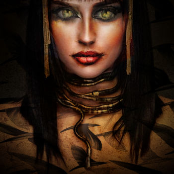 "Cleopatra l'egyptie…" başlıklı Dijital Sanat Dodi Ballada tarafından, Orijinal sanat, Dijital Resim