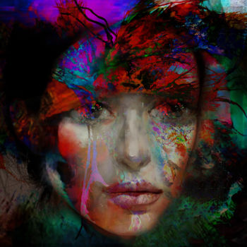 Digital Arts titled "wet paint" by Dodi Ballada, Original Artwork, Digital Painting