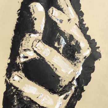 Peinture intitulée "Hand Study" par Dominique Dève, Œuvre d'art originale, Acrylique