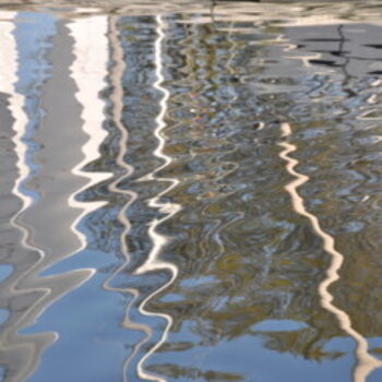 Fotografía titulada "Reflet sur eau" por Dominique Goujard, Obra de arte original