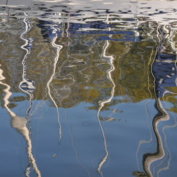 Fotografia intitulada "Reflets sur eau" por Dominique Goujard, Obras de arte originais