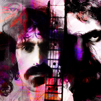 Digital Arts titled "Franck Zappa" by Dominique Taïbouni, Original Artwork, Photo Montage
