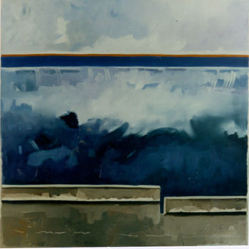 Peinture intitulée "Eclat de mer" par Dominique Berton, Œuvre d'art originale